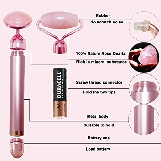 LDREAMAM elektryczny jadeitowy masażer do twarzy 2 w 1 - obrazek 4