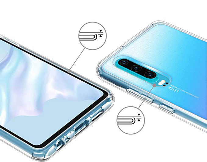 AUNOTE Etui do Huawei P30 Bezbarwne - obrazek 2