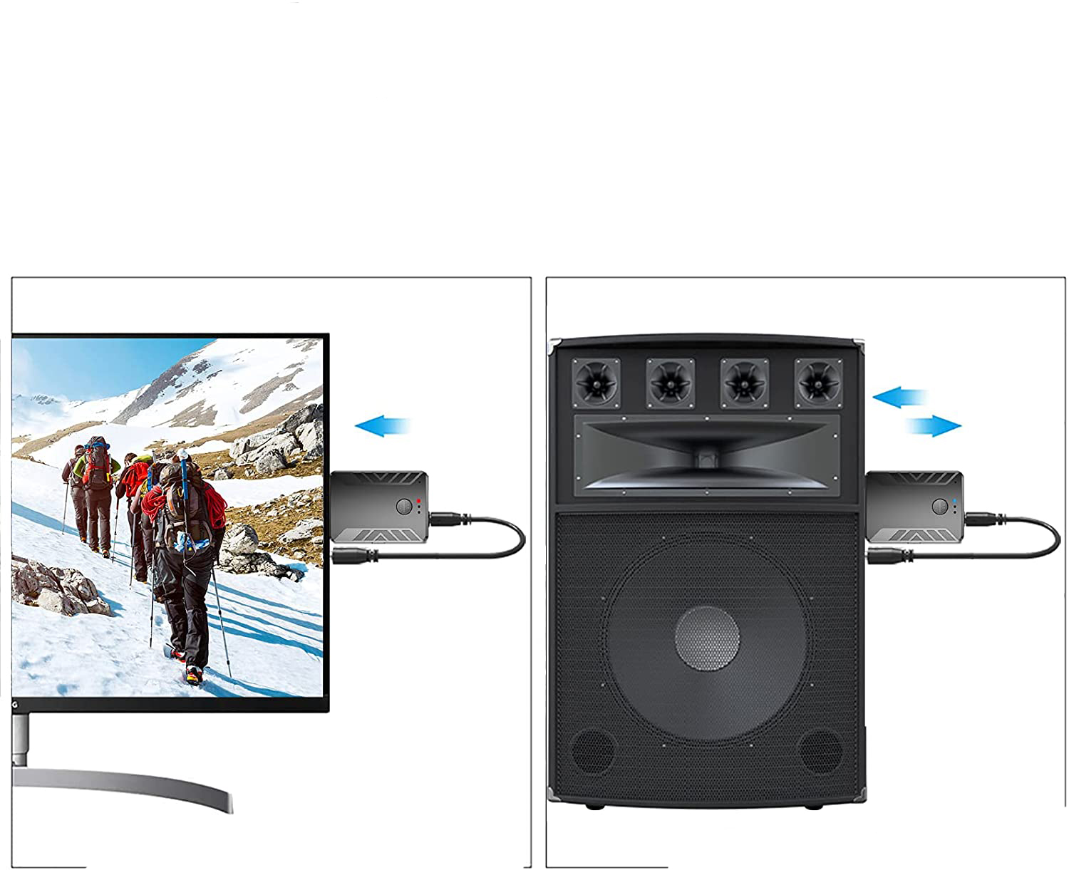 Kompaktowy nadajnik i odbiornik bluetooth 5.0 - obrazek 3