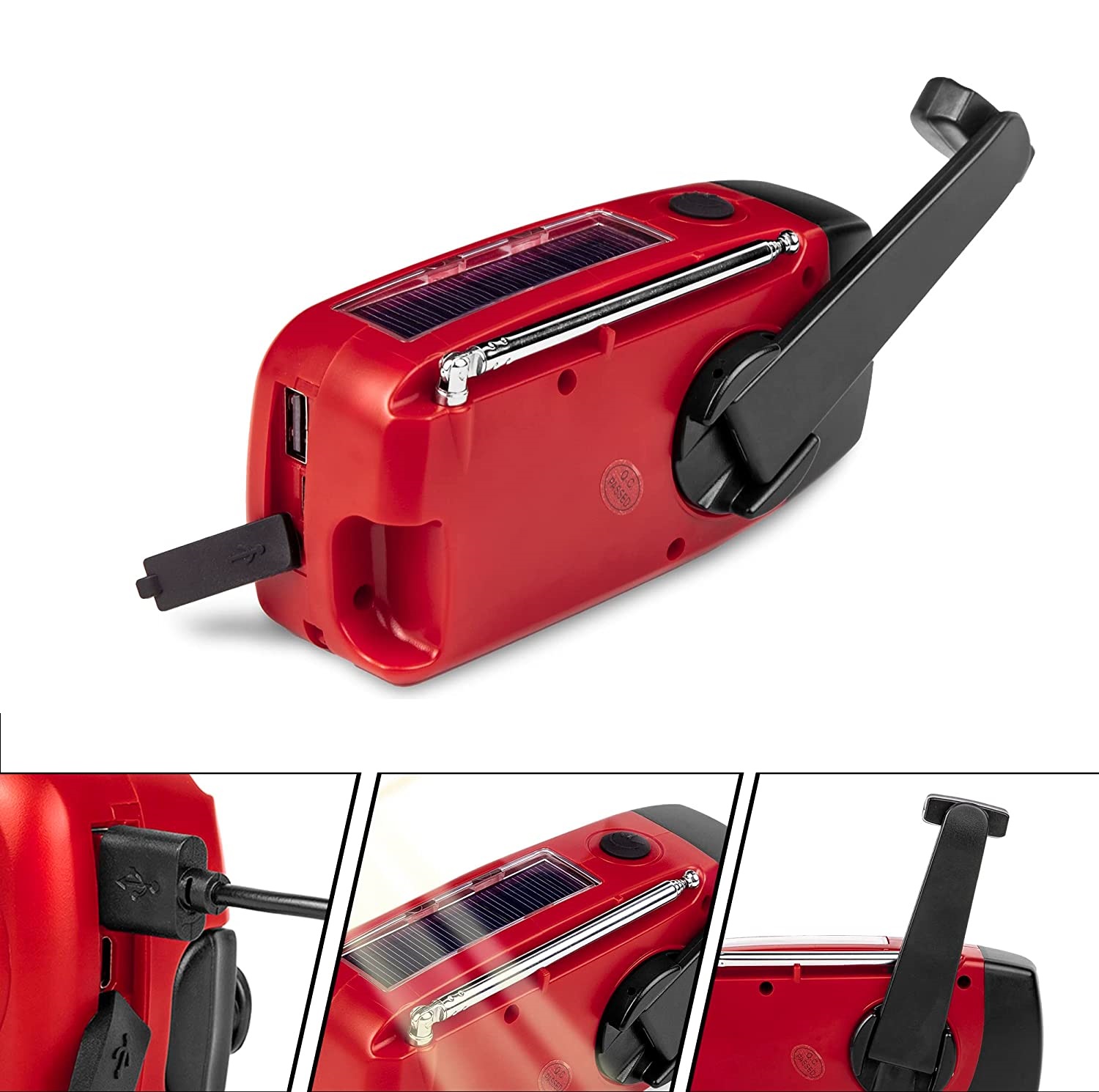 Solarne radio awaryjne z latarką - obrazek 3