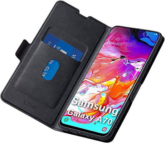 AUNOTE Etui z klapką do Samsung Galaxy M20