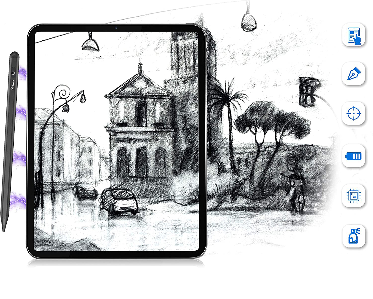 Rysik długopis do ekranów dotykowych Selvim Stylus Pen do iPada - obrazek 3