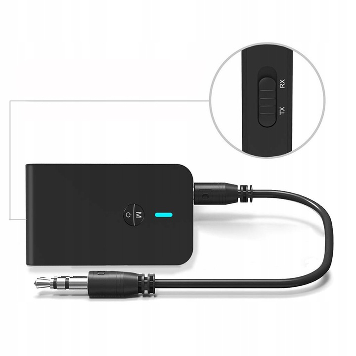 Nadajnik odbiornik Bluetooth 5.0 bezprzewodowy adapter audio 3.5mm - obrazek 4