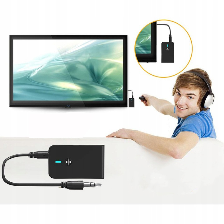Nadajnik odbiornik Bluetooth 5.0 bezprzewodowy adapter audio 3.5mm - obrazek 5
