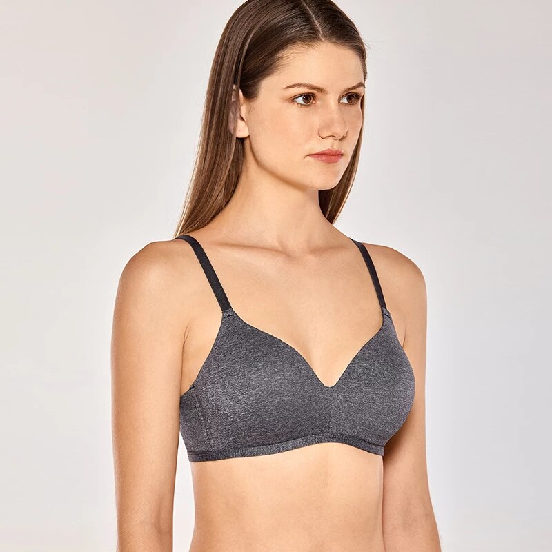 MEFIVOO Damski gładki biustonosz bez fiszbin 36DD - obrazek 2