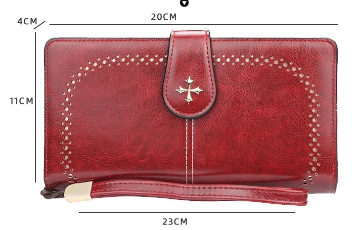 Elegancki damski portfel w kolorze brudnego różu - obrazek 3