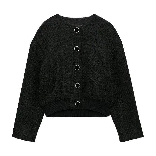 Damski sweter ze zdobionymi guzikami