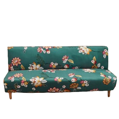 Wzorzysty elastyczny pokrowiec na 2-osobową sofę