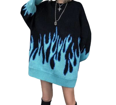 Sweter unisex z nadrukiem roz. M