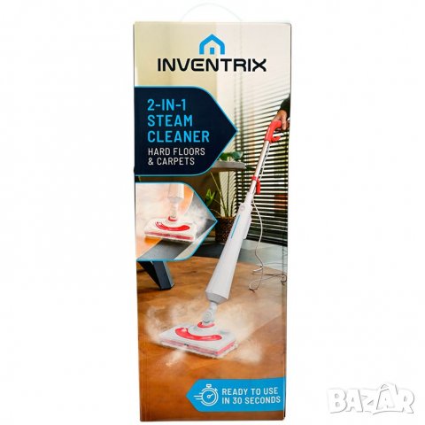 INVENTRIX 2 w 1 Odkurzacz Parowy -Czerwony - obrazek 3