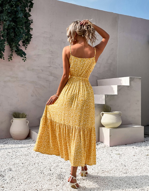 Damska midl sukienka w stylu Boho - obrazek 5