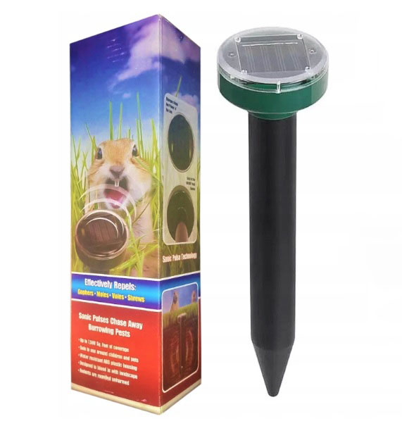 EFFECTIVELY REPELES Odstraszacz kretów mocny solarny
