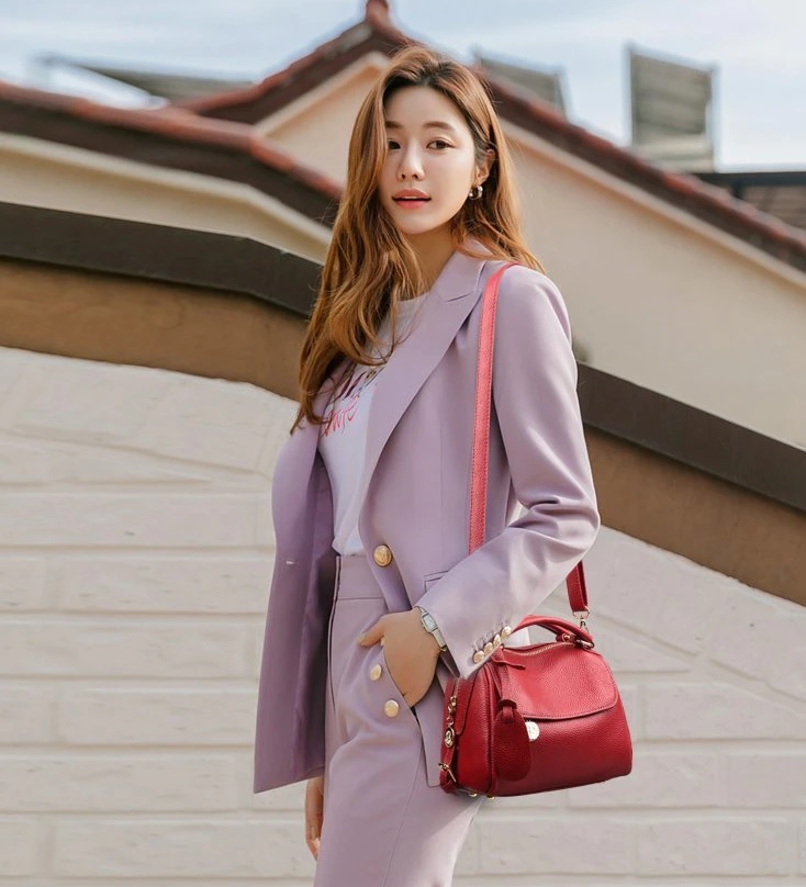 DREAM PARIS Skórzana torebka na ramię - obrazek 3