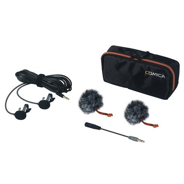 Comica podwójny mikrofon lavalier do kamery