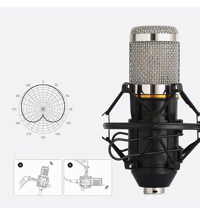 ZESTAW MIKROFON+STATYW +BM800 Kardioidalny - obrazek 4