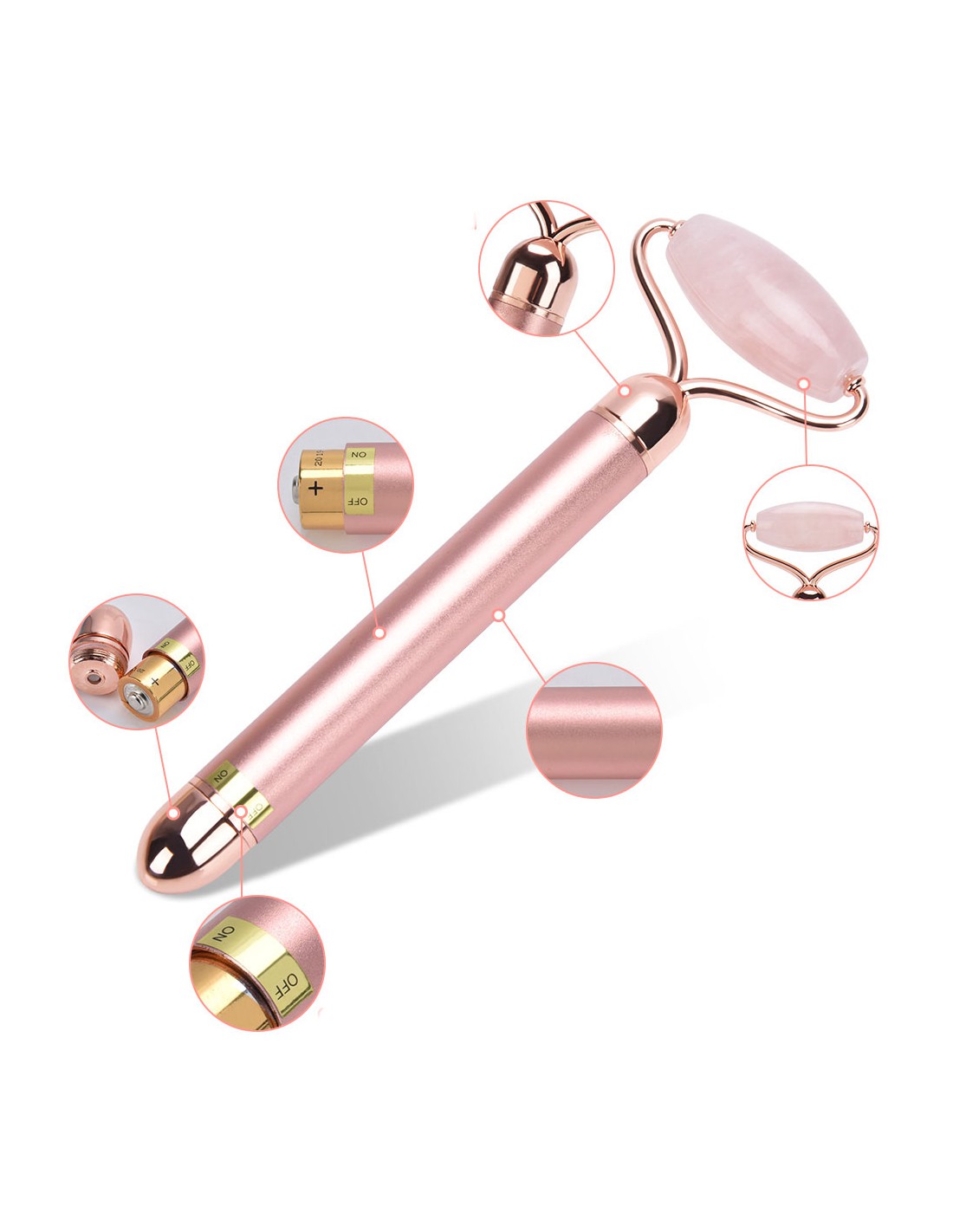 LDREAMAM elektryczny jadeitowy masażer do twarzy 2 w 1 - obrazek 6