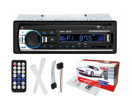 RADIO SAMOCHODOWE BLUETOOTH MIKROFON USB JSD520