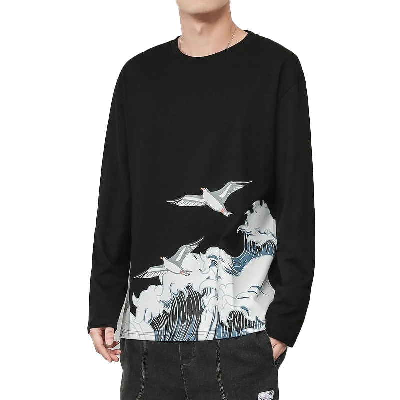 Bawełniana męska koszulka z nadrukiem