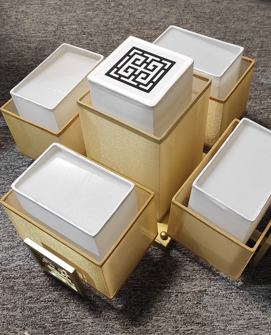 Nowoczesna chińska Lampa Sufitowa E27 - obrazek 3