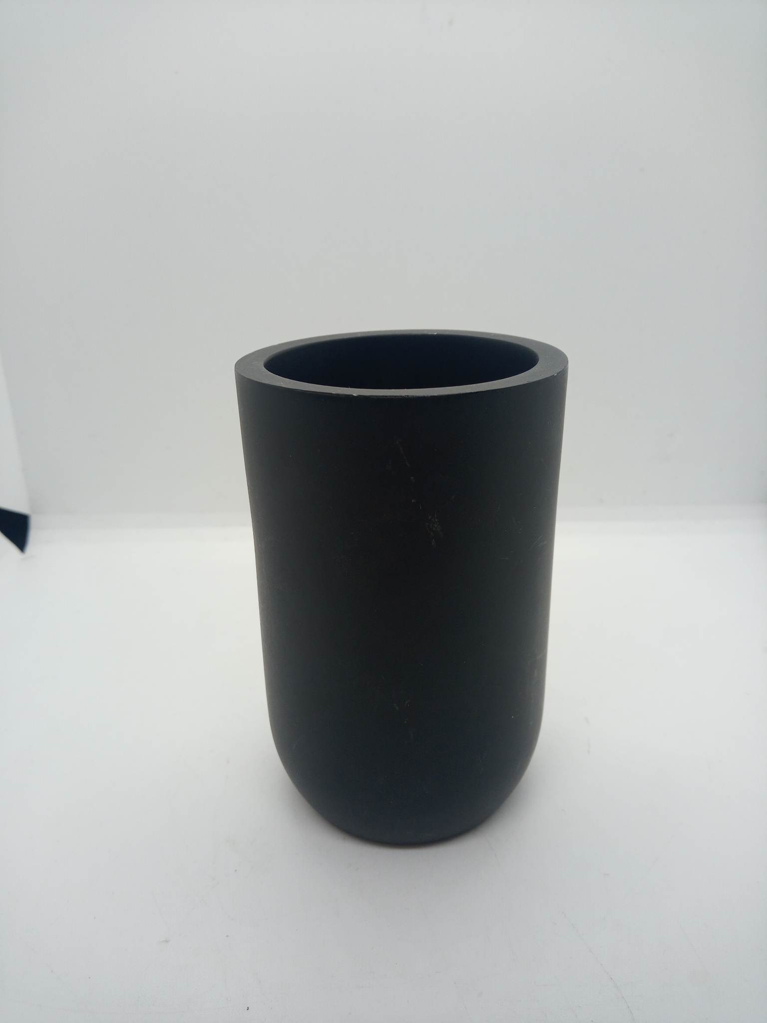 Dozownik do mydła z kubkiem CZARNY MAT - obrazek 7