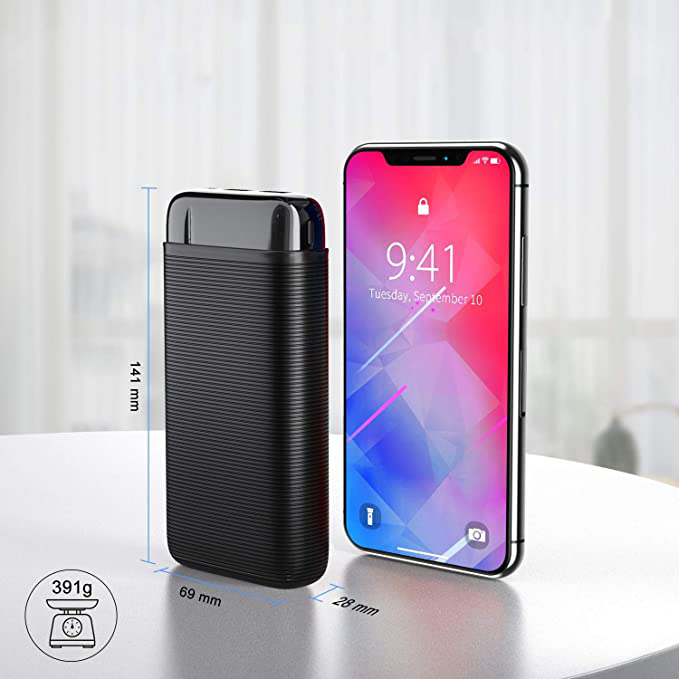 20000Mah Czarny PowerBank RN20 - obrazek 2