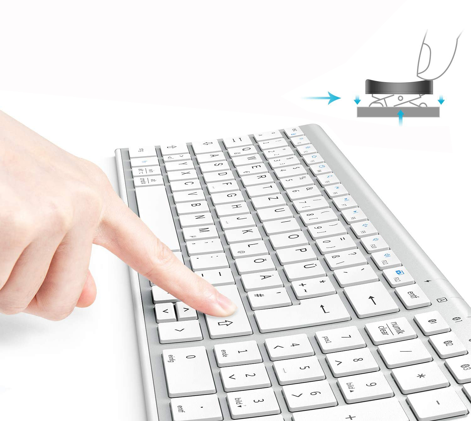 iClever BK10 klawiatura Bluetooth 3-Kanałowa - obrazek 2