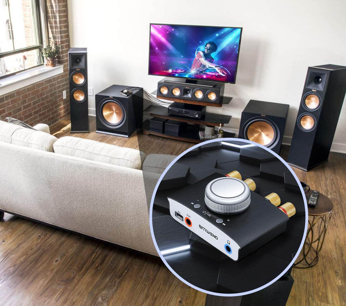 BITIWEND Mini wzmacniacz LP-168MINI Bluetooth - obrazek 3