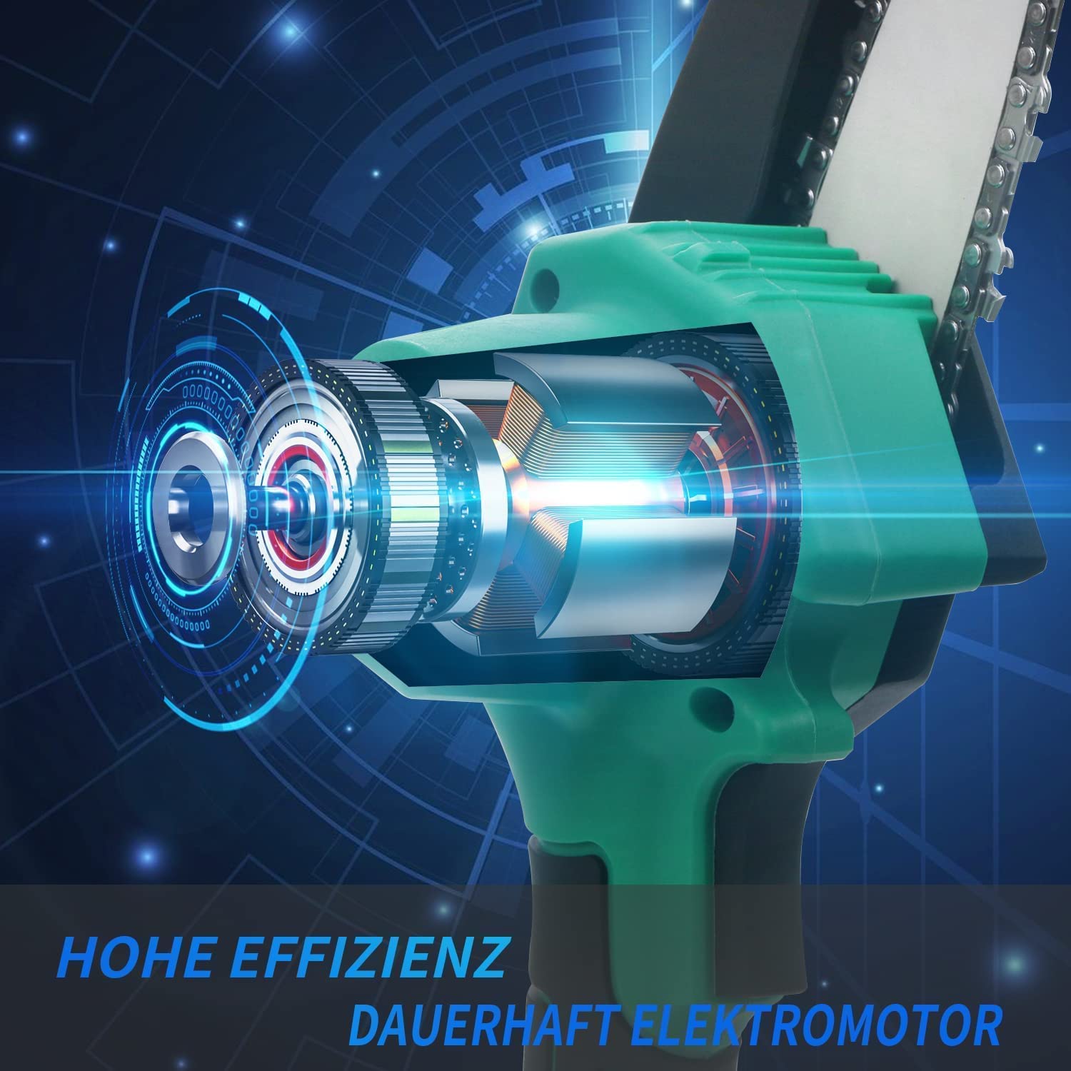 Mini PIŁA Elektryczna łańcuchowa HUMDER 24V - obrazek 2