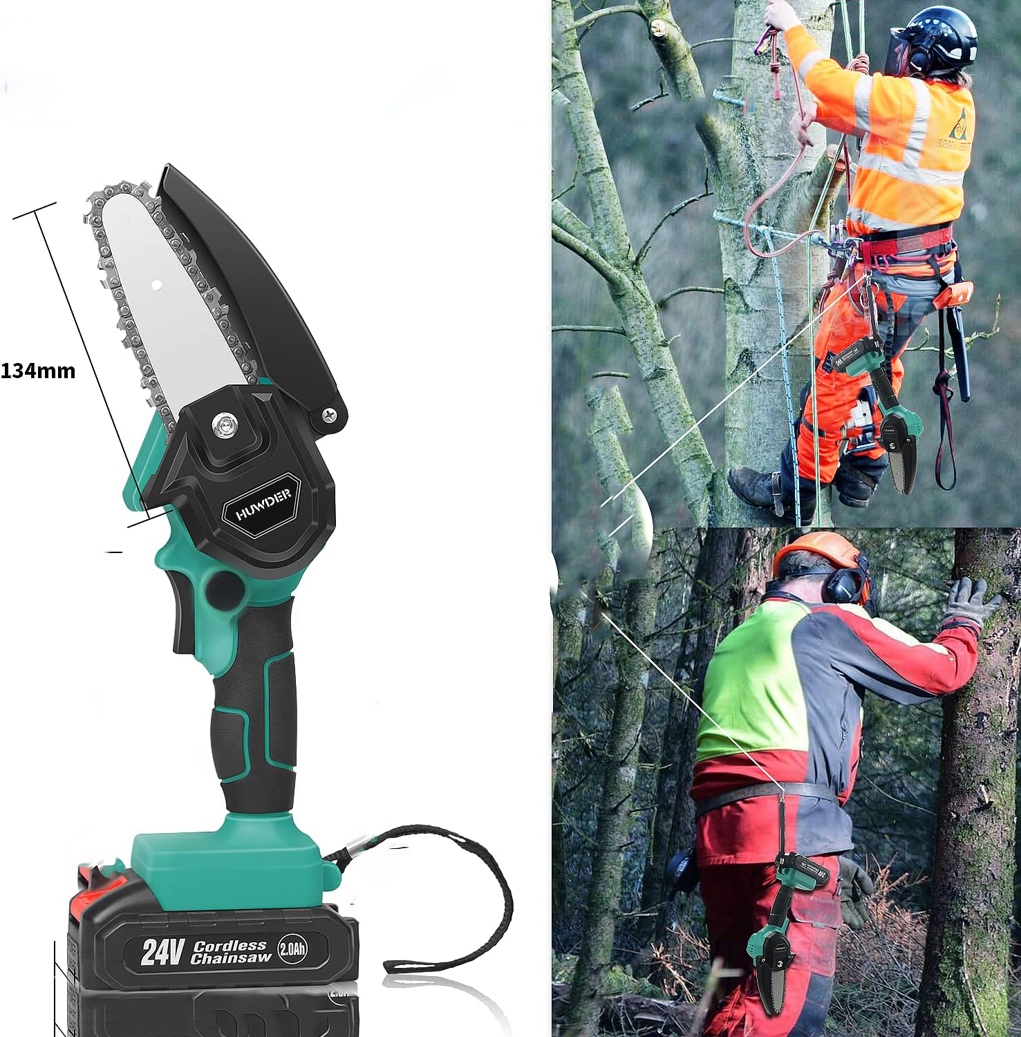 Mini PIŁA Elektryczna łańcuchowa HUMDER 24V - obrazek 3