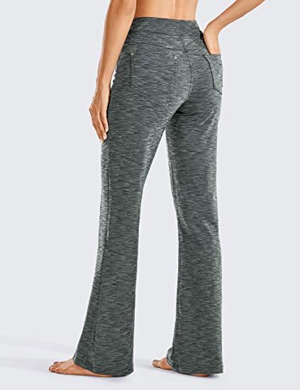 CRZ YOGA Spodnie dresowe dzwony z kieszeniami - obrazek 2