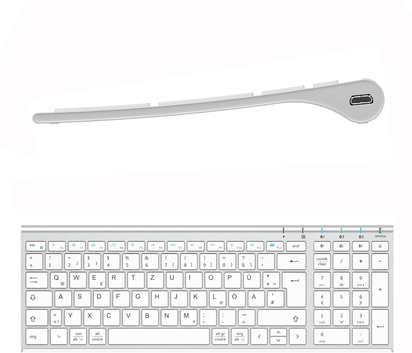 iClever BK10 klawiatura Bluetooth 3-Kanałowa - obrazek 5