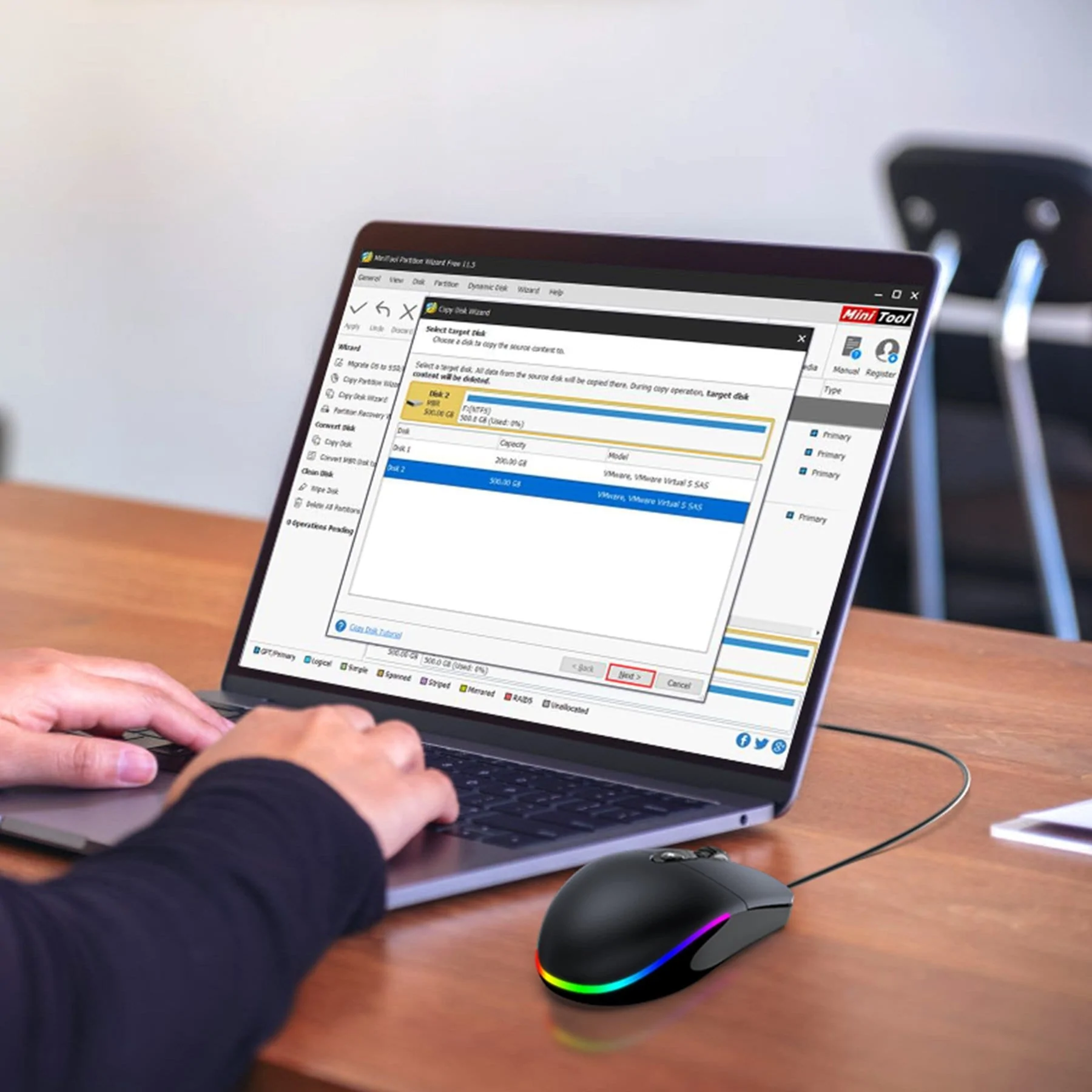 Bezprzewodowa Mysz Jelly Comb MS059 RGB - obrazek 2