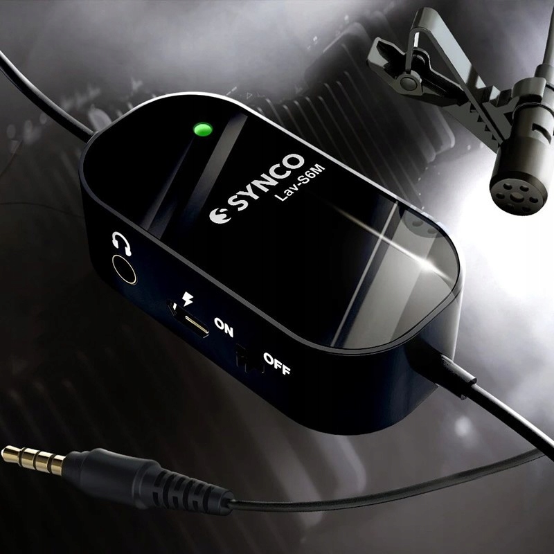 Mikrofon krawatowy z odsłuchem Synco S6M - obrazek 4