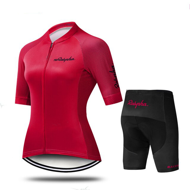 Damski Komplet Rowerowy z Krótkim Rękawem Wiosna/Lato