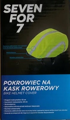 POKROWIEC NA KASK ROWEROWY ŻÓŁTY SEVEN FOR 7 - obrazek 2