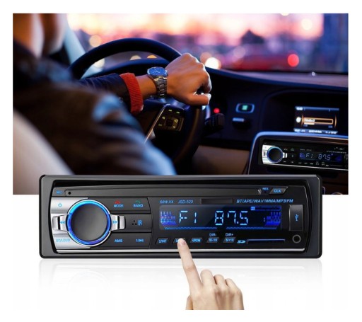 RADIO SAMOCHODOWE BLUETOOTH MIKROFON USB JSD520 - obrazek 3