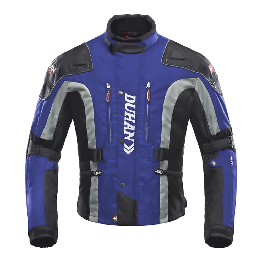 DUHAN Męska ocieplana kurtka motocyklowa z ochraniaczami