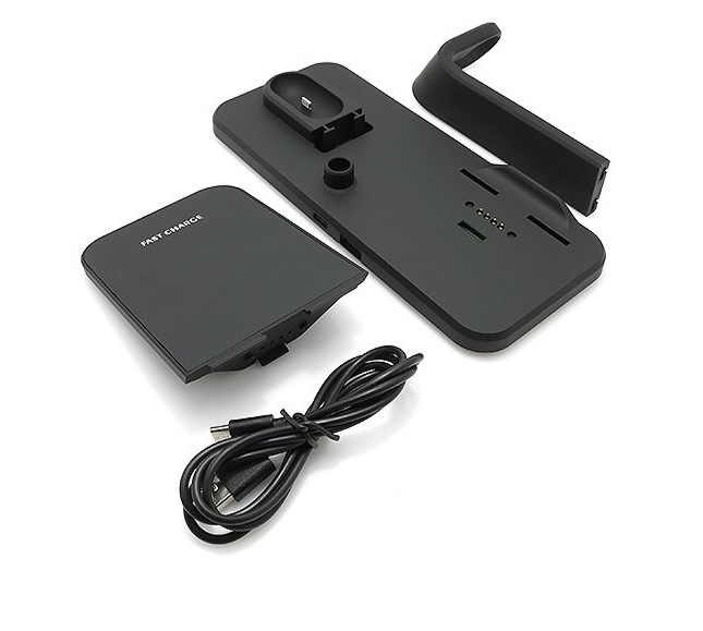 FAST CHARGER Ładowarka bezprzewodowa 3w1 Czarna - obrazek 4