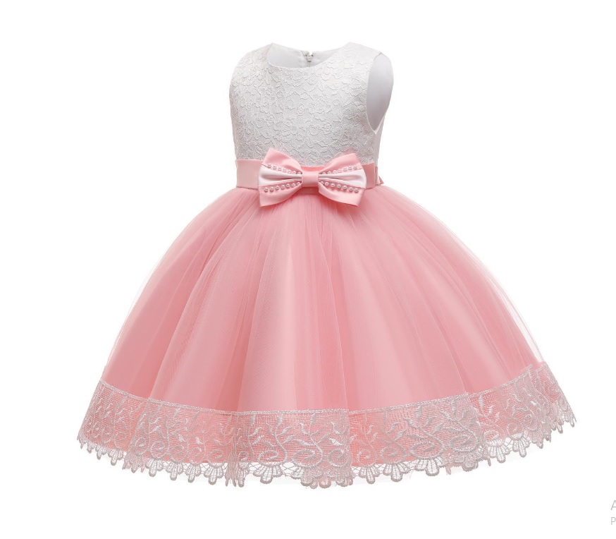 Tiulowa sukienka księżniczka z kokardą - obrazek 2