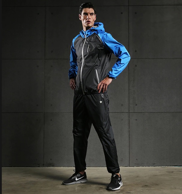 Męska kurtka fitness do biegania z kapturem - obrazek 6