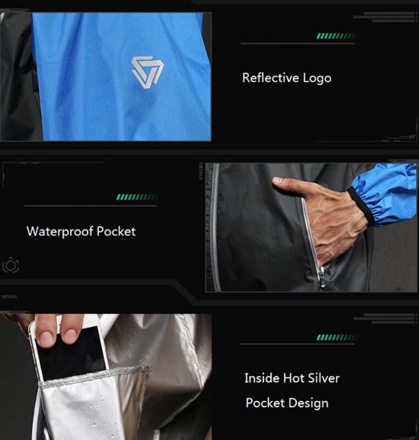 Męska kurtka fitness do biegania z kapturem - obrazek 7