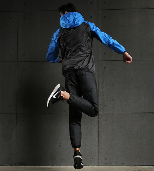 Męska kurtka fitness do biegania z kapturem - obrazek 3