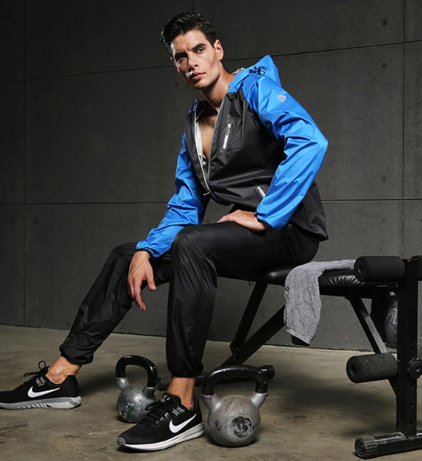 Męska kurtka fitness do biegania z kapturem - obrazek 5