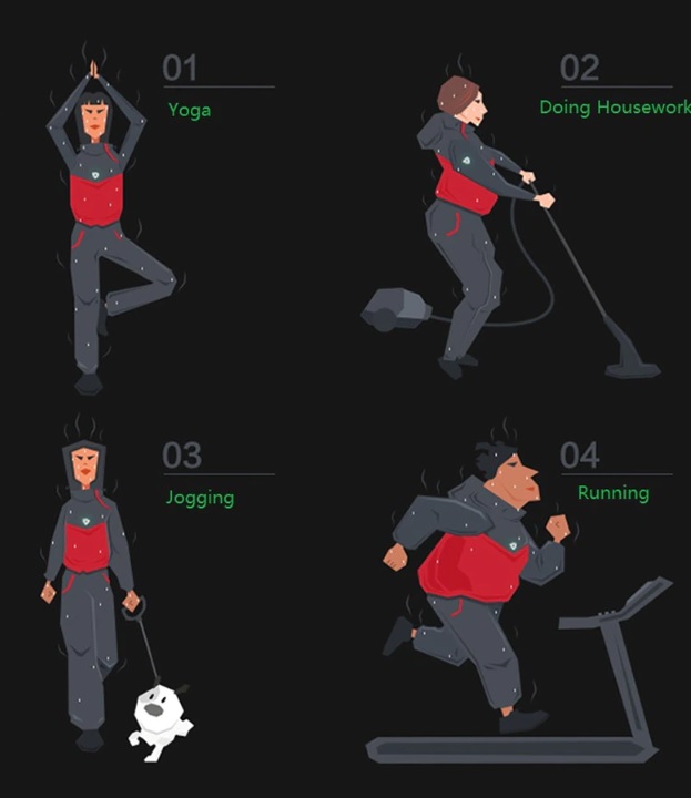 Męska kurtka fitness do biegania z kapturem - obrazek 9