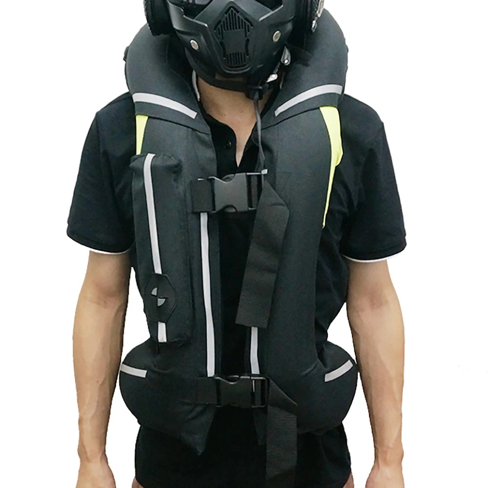 FUANQIU Kamizelka motocyklowa z poduszka powietrzną - obrazek 2