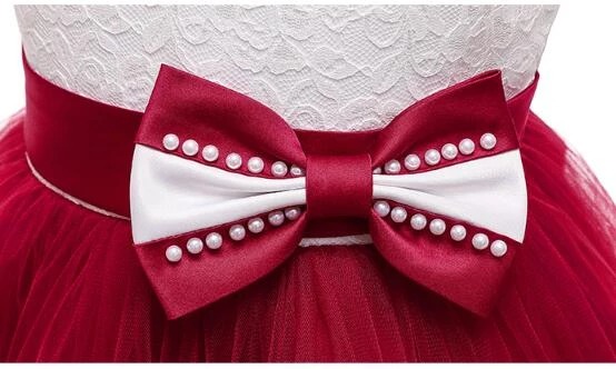 Tiulowa sukienka księżniczka z kokardą - obrazek 5