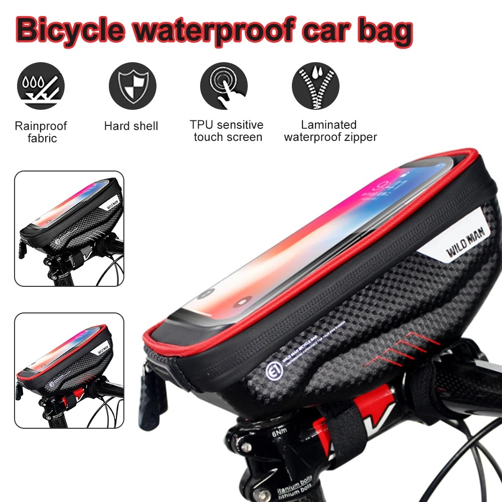 WILD MAN Wodoodporna sakwa rowerowa na smartfona - obrazek 5