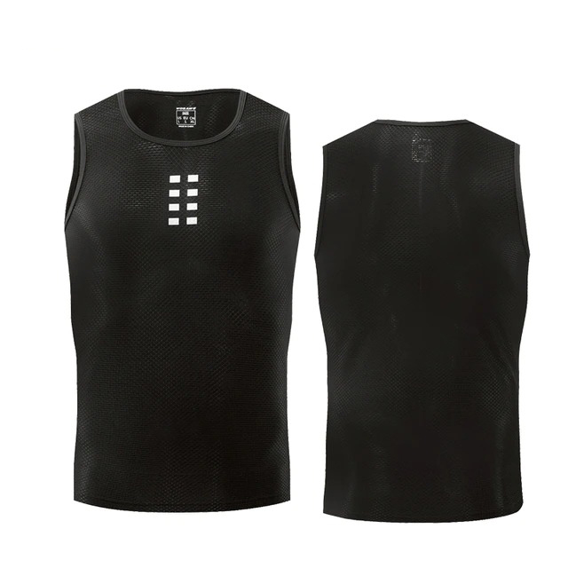 Męska oddychająca koszulka rowerowa bez rękawów - obrazek 2