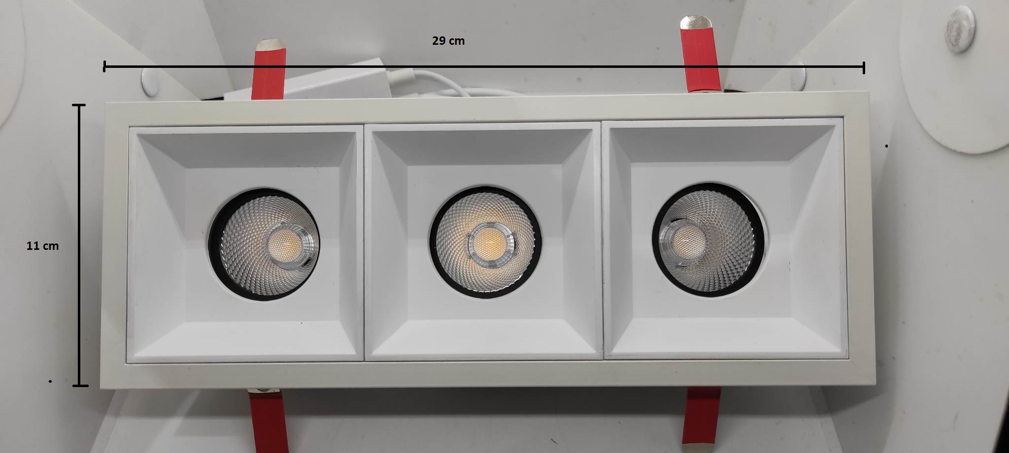 Potrójna Oprawa Halogenowa podtynkowa wpuszczana - obrazek 3