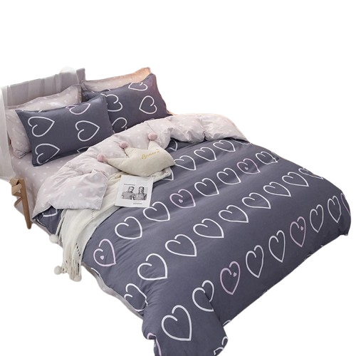 4-Częściowy zestaw pościeli z nadrukiem 150x200cm